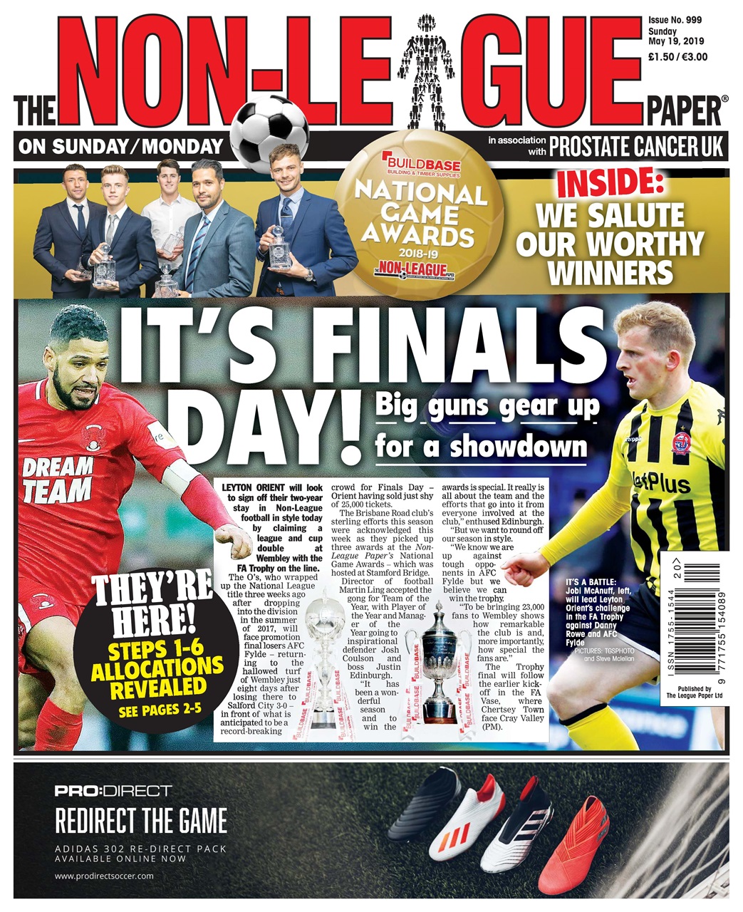 The NonLeague Football Paper Magazine 19th May 2019 Back Issue