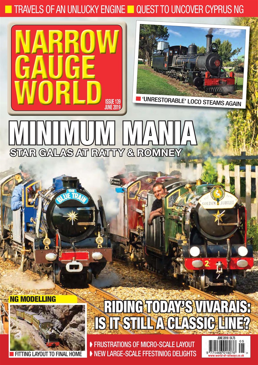 Narrow Gauge World Magazine - Jun 2019 Back Issue