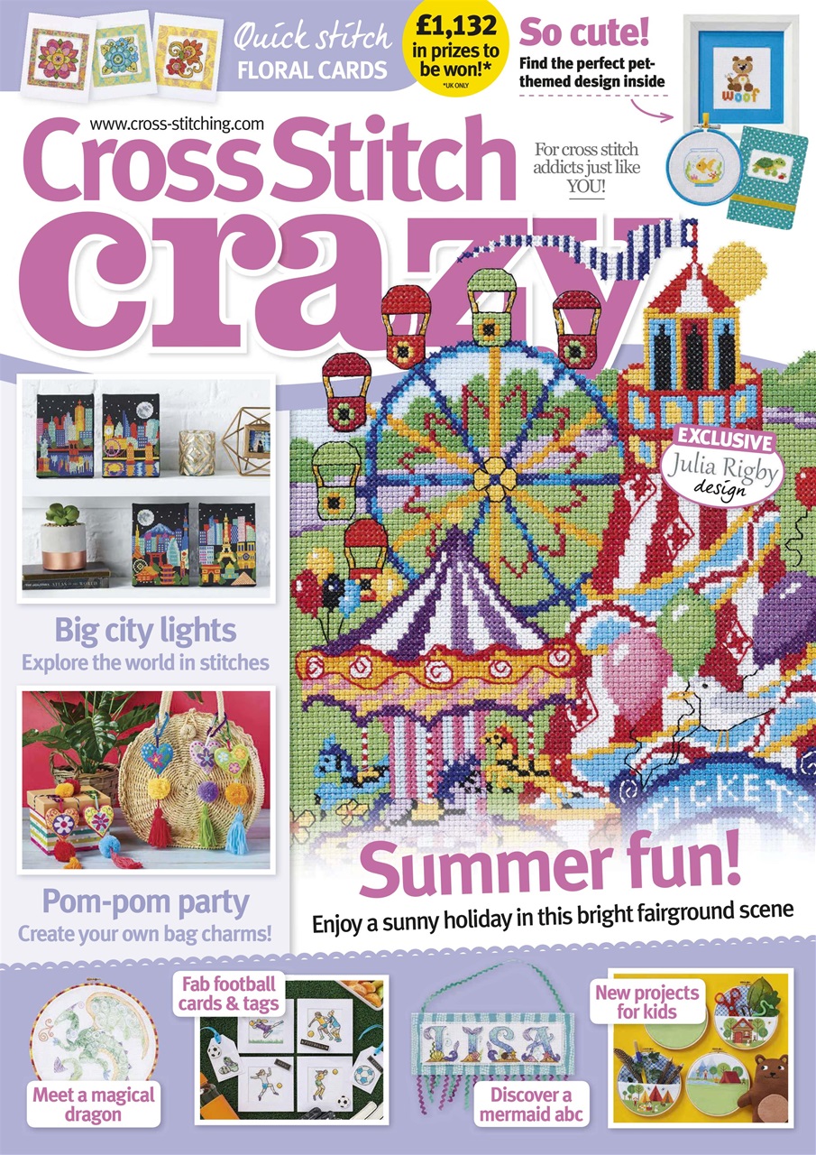 Cross Stitch Crazy Magazine August 2019 Back Issue