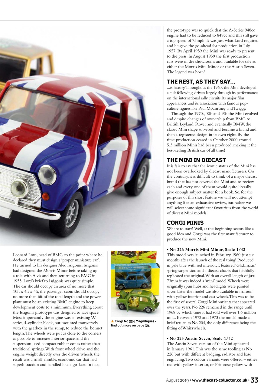 Diecast Collector Magazine August 2019 Subscriptions Pocketmags