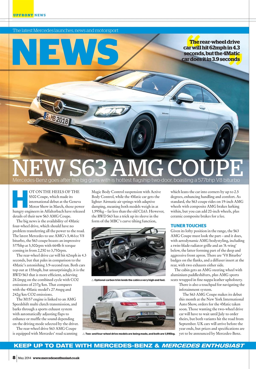 Mercedes Enthusiast Magazine May 2014 Subscriptions Pocketmags