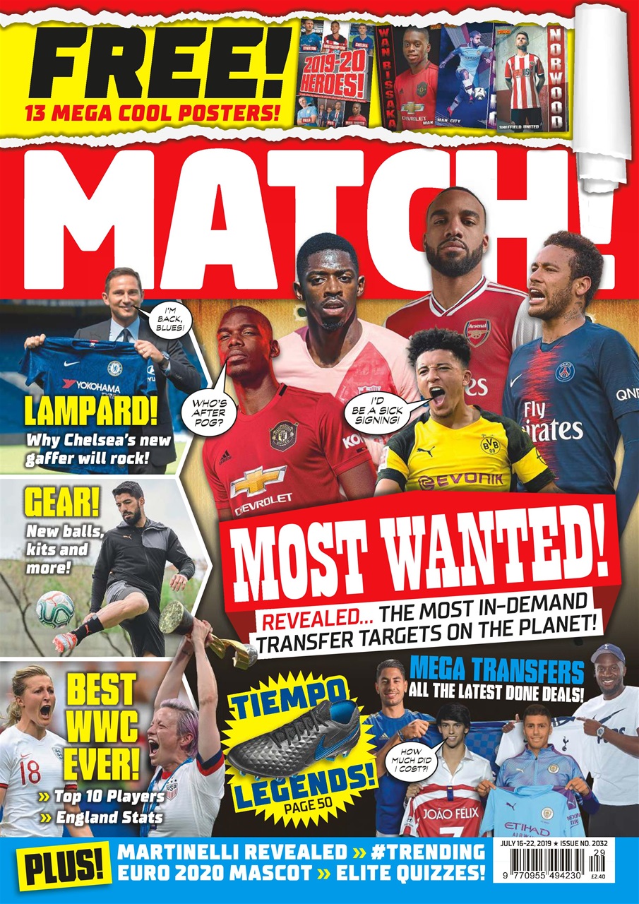 Match Magazine 16 Jul 19 Back Issue