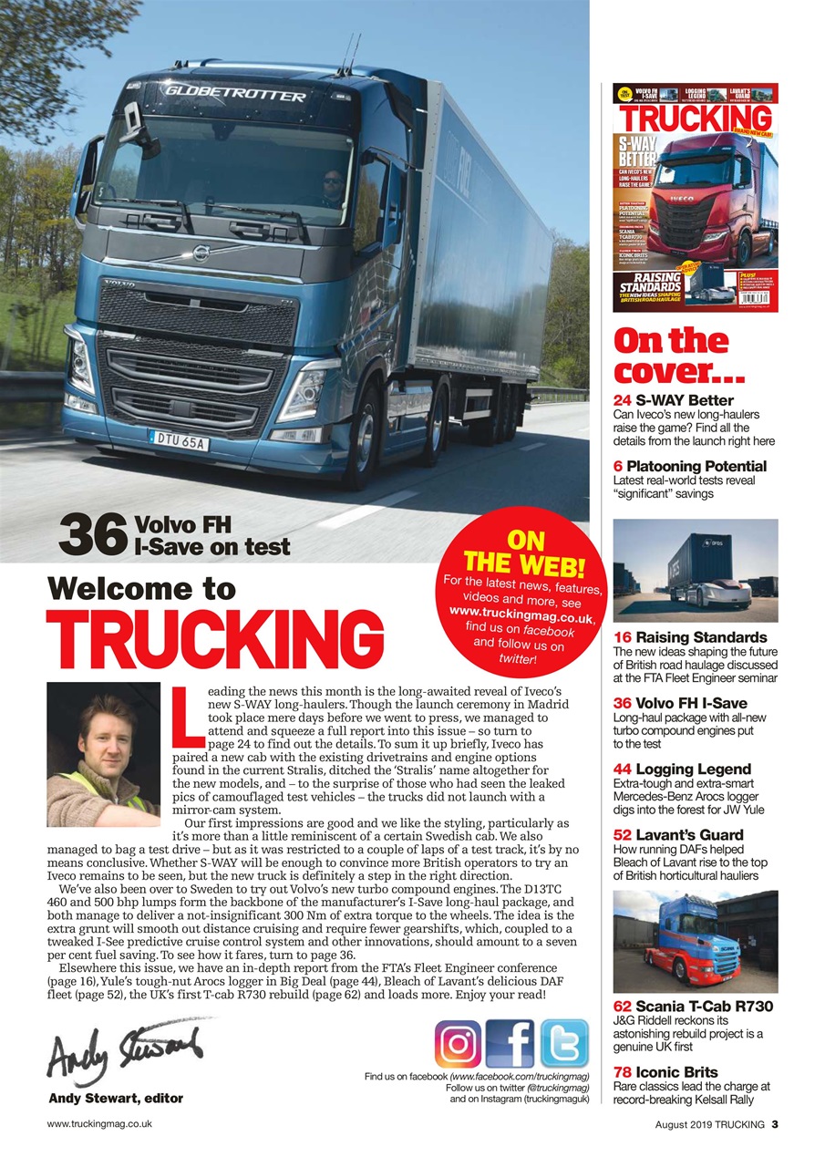 Trucking Magazine - August 2019 Back Issue