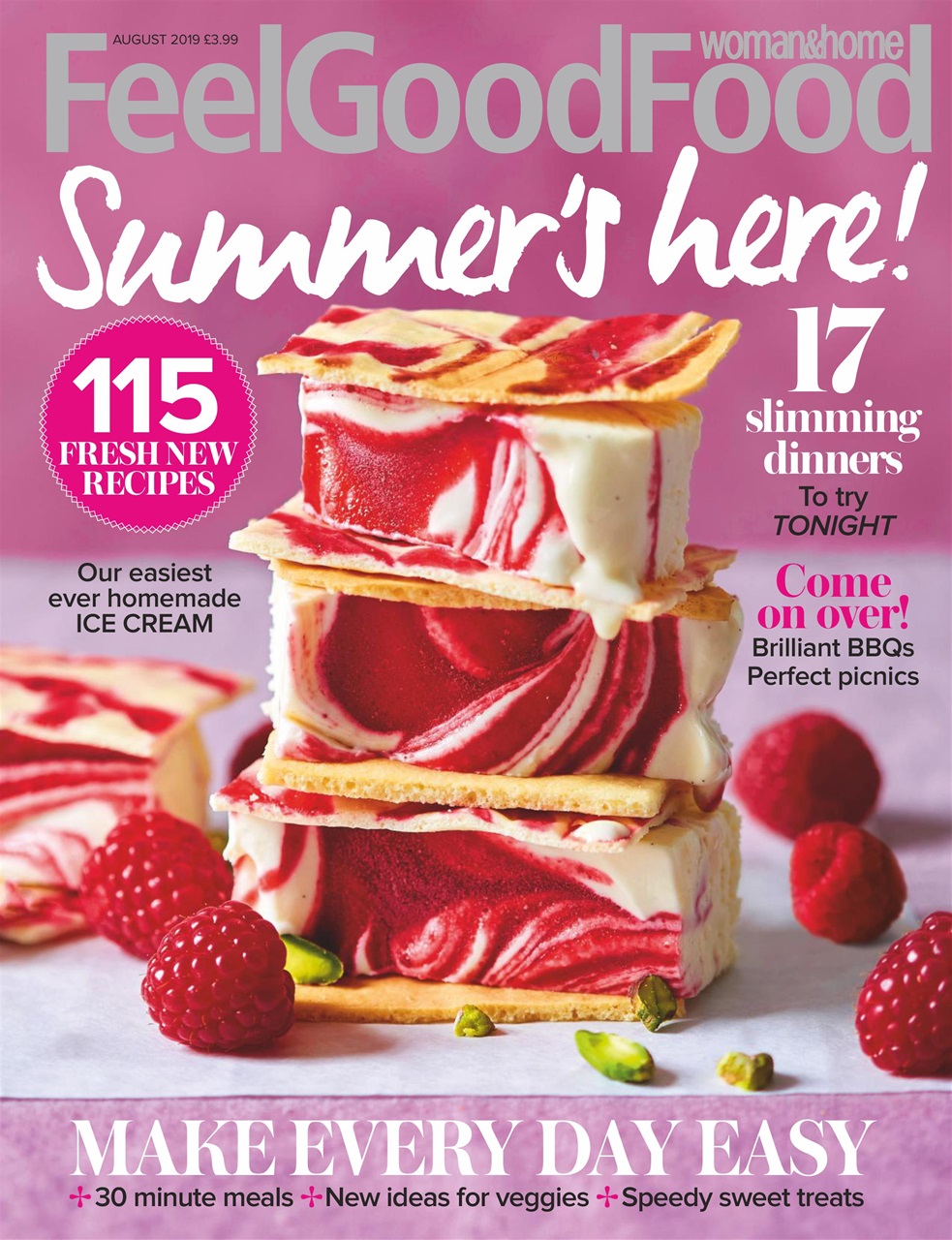 Woman & Home Feel Good Food Magazine August 2019 Back Issue