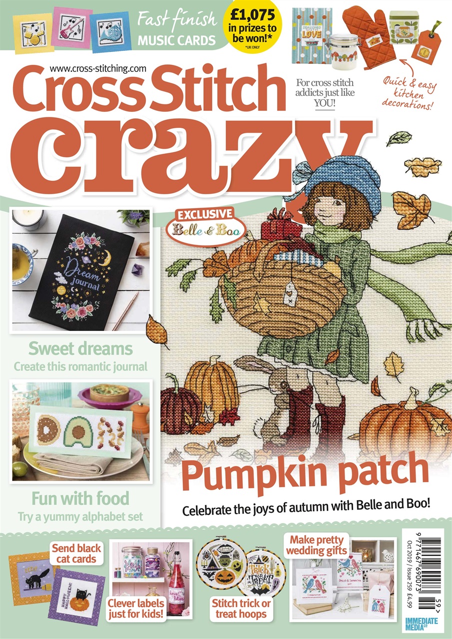 Cross Stitch Crazy Magazine October 2019 Back Issue