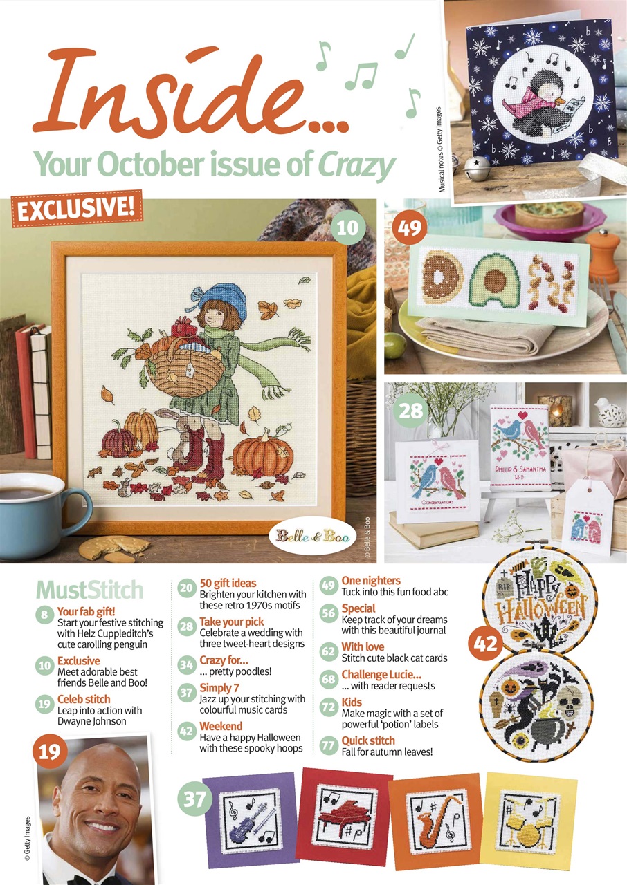 Cross Stitch Crazy Magazine October 2019 Back Issue