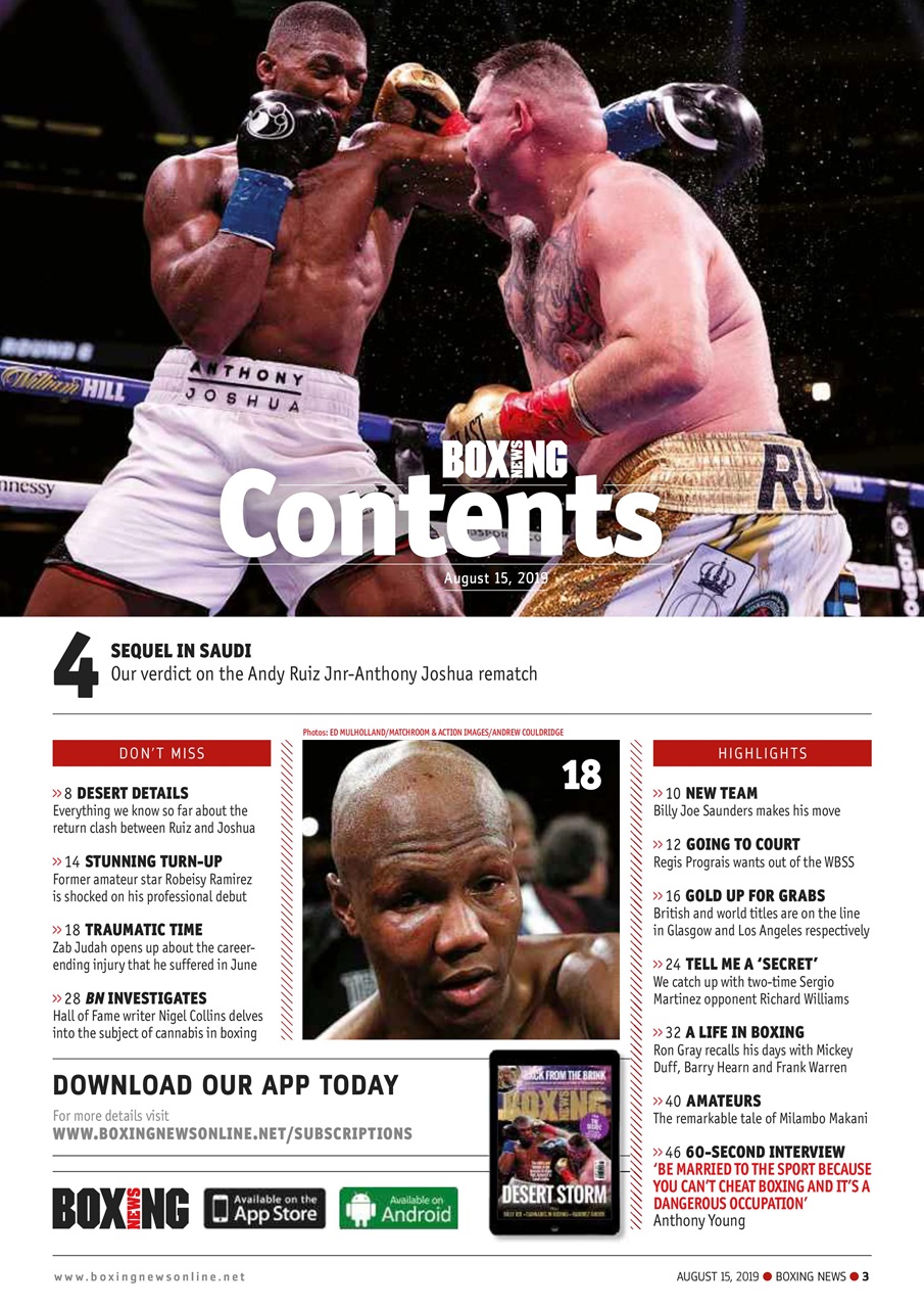 Boxing News Magazine - 13-Aug Back Issue