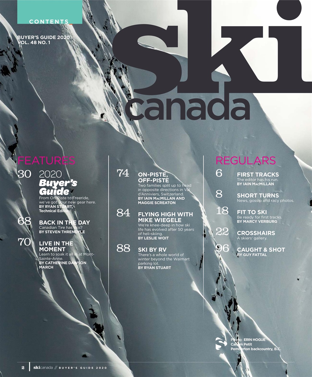 Ski Canada Magazine - Buyer's Guide 2020 Back Issue