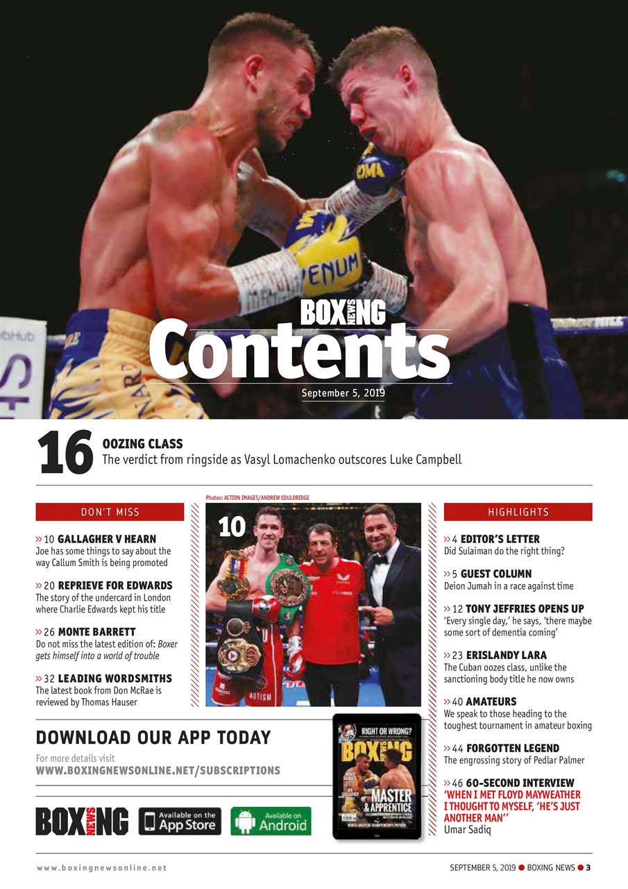 Boxing News Magazine - 03-Sep Back Issue