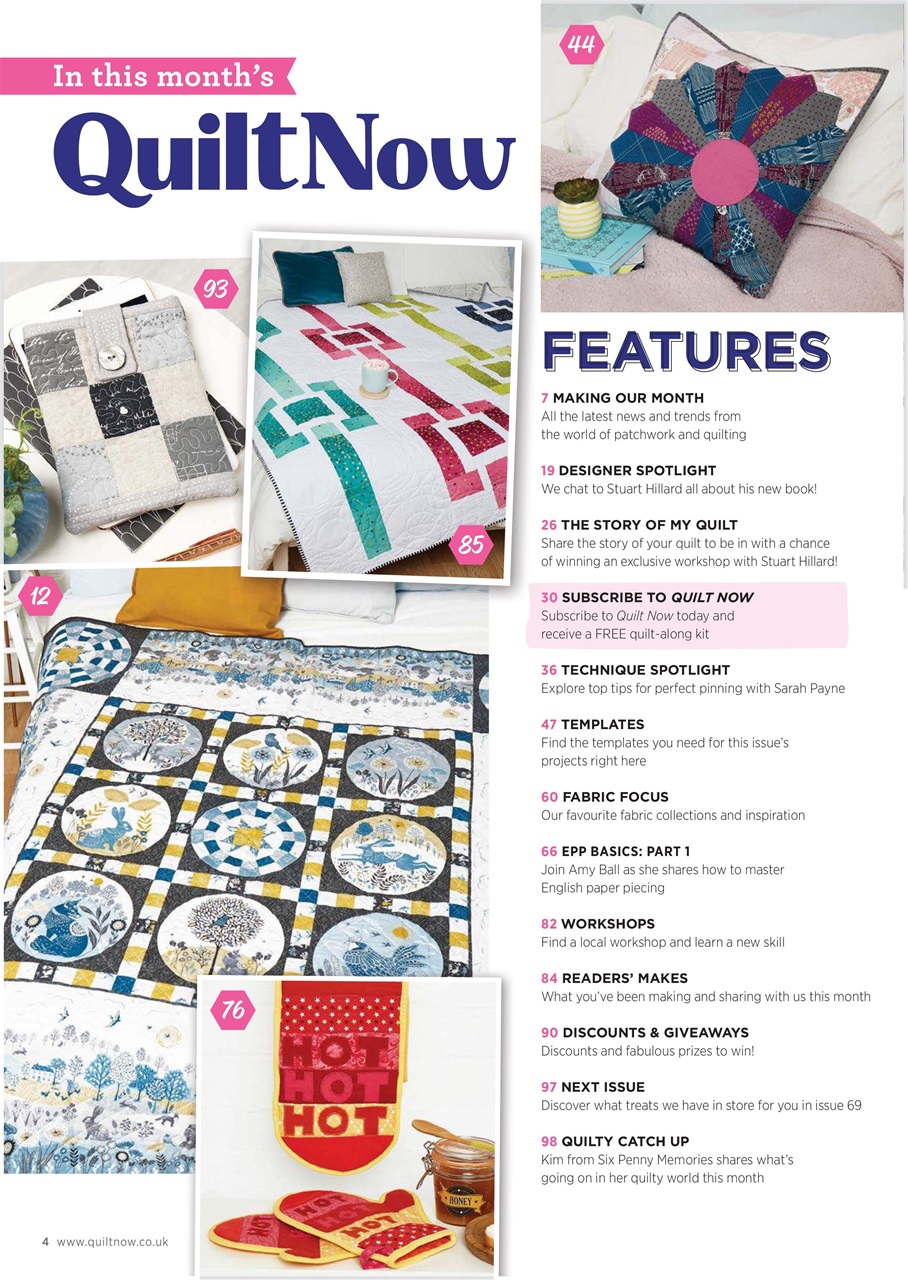 Quilt Now Magazine Issue 68 Back Issue