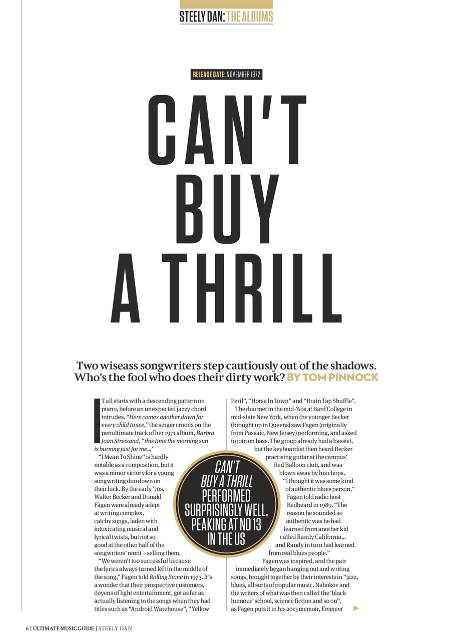 Uncut Magazine Ultimate Music Guide Steely Dan Special Issue