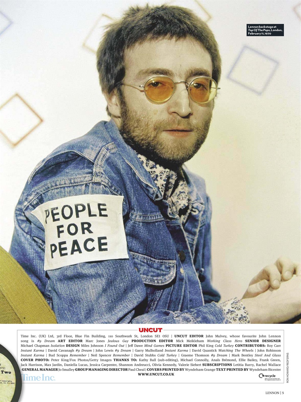 Uncut Magazine - Ultimate Music Guide: John Lennon Special Issue