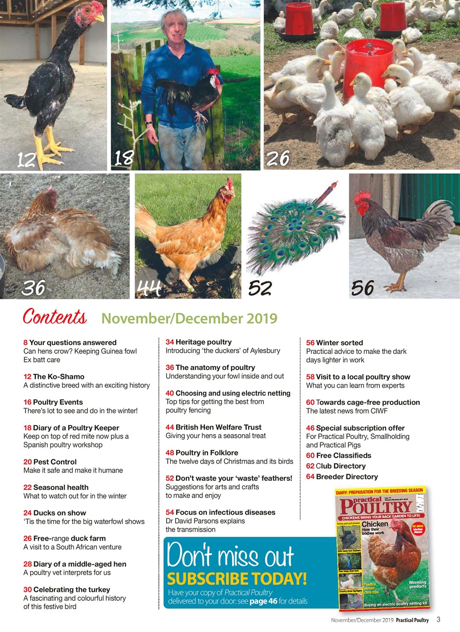 Practical Poultry Magazine - Nov/Dec 19 Back Issue