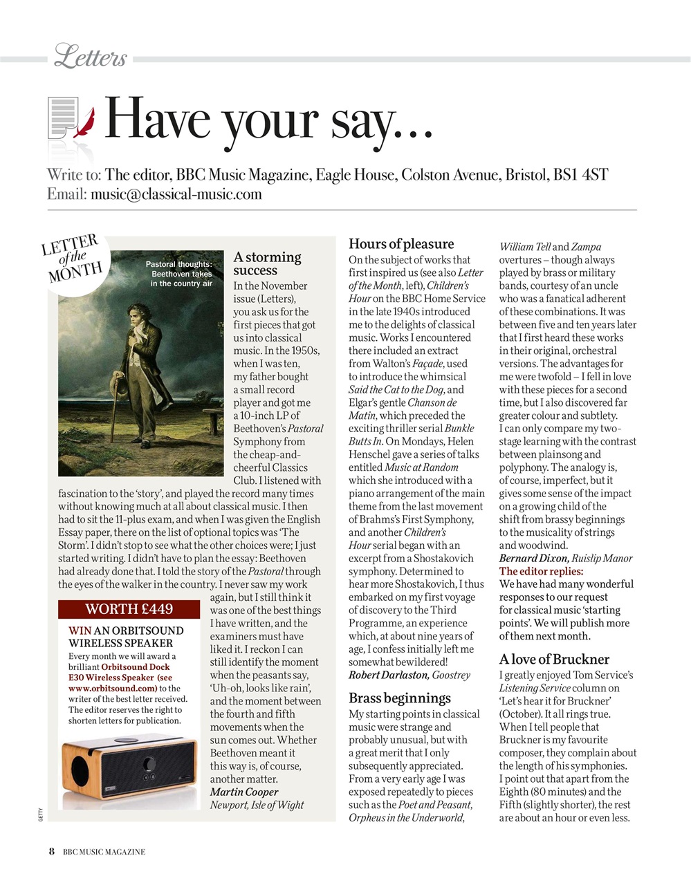 BBC Music Magazine Christmas 2019 Back Issue