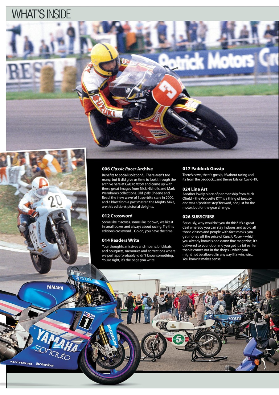 Classic Racer Magazine - 203 - MayJune 2020 Subscriptions | Pocketmags