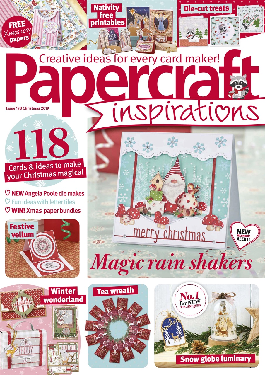 Papercraft Inspirations Magazine Christmas 2019 Back Issue