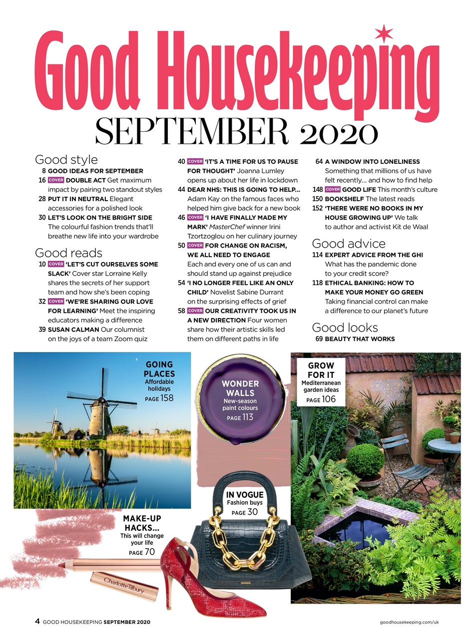 Good Housekeeping Magazine Sep 2020 Back Issue