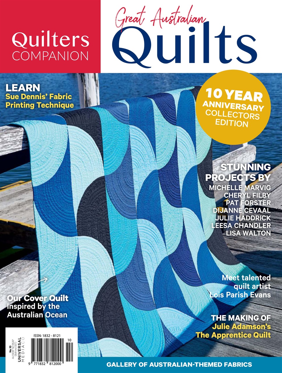 Quilters Companion Magazine Great Aust. Quilts Back Issue