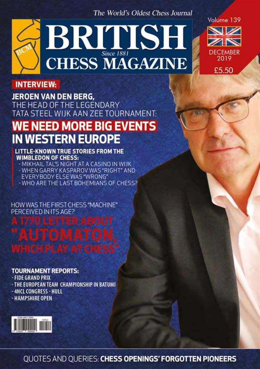 British Chess Magazine Dec 19 Back Issue