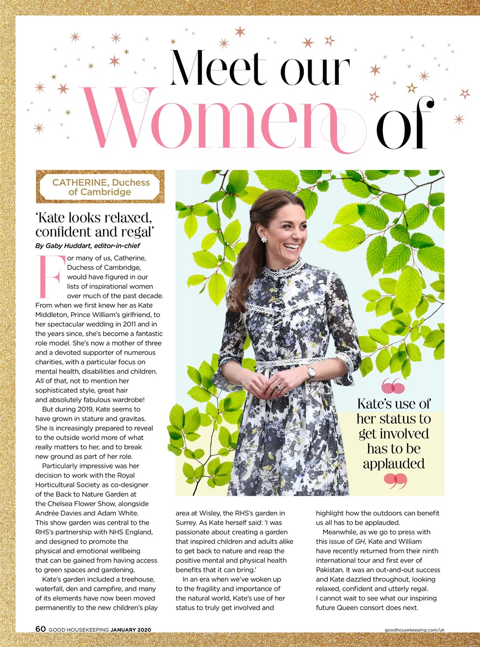 Good Housekeeping Magazine Jan 2020 Back Issue