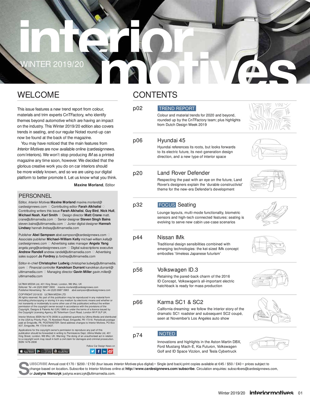Interior Motives Magazine Subscriptions and Interior Motives Winter 19