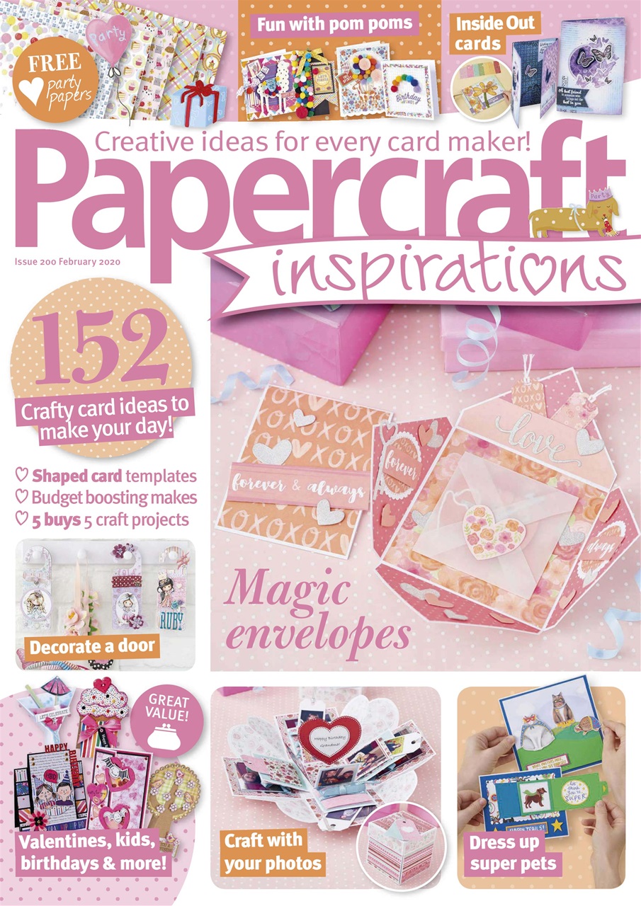 Papercraft Inspirations Magazine Subscriptions and February 2020 Issue
