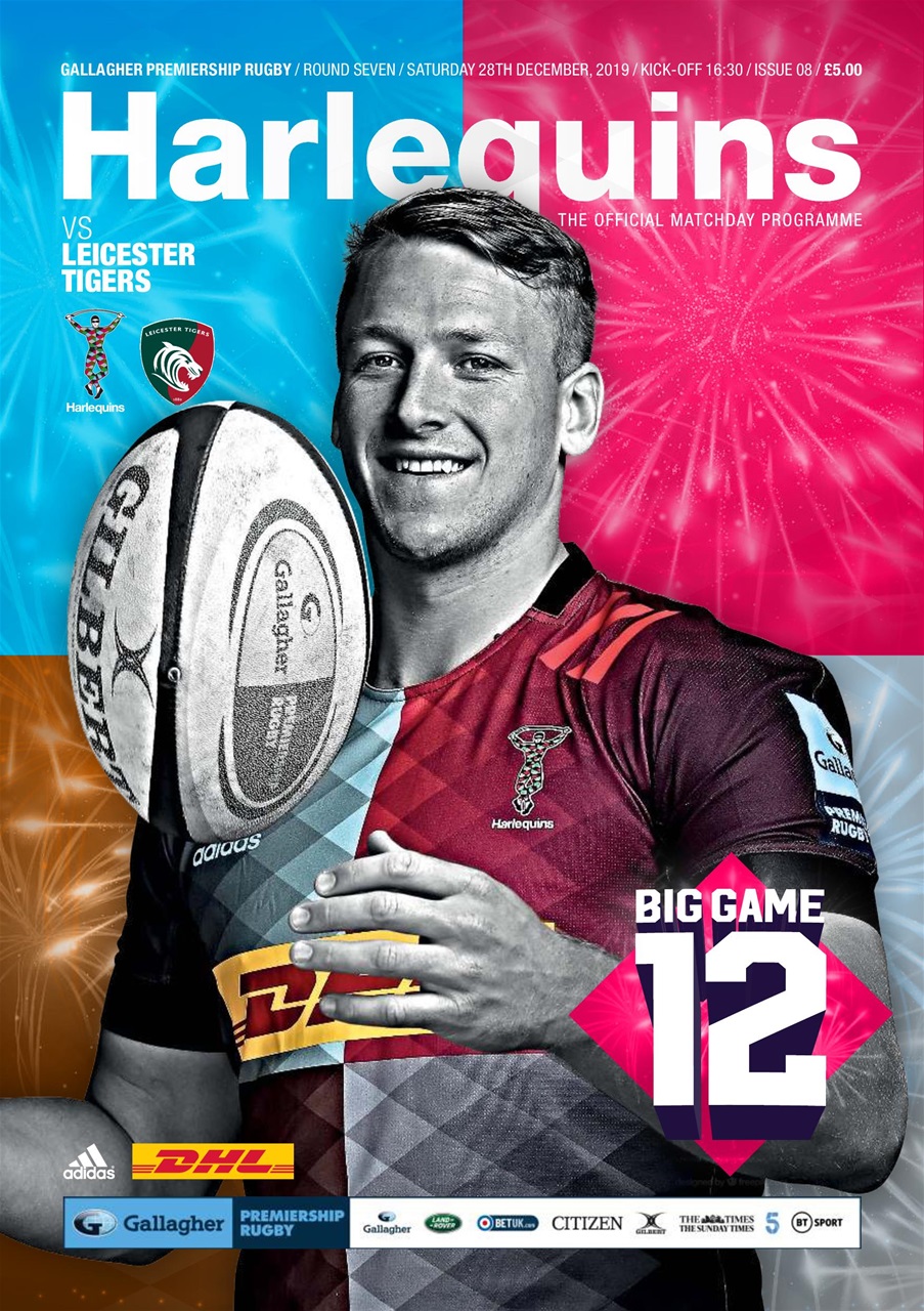 Harlequins Magazine Hquins v Leicester Tigers Back Issue