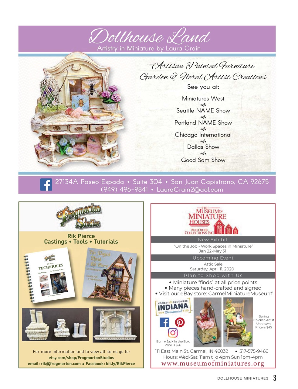 Dollhouse Miniatures Magazine Issue 73 Back Issue