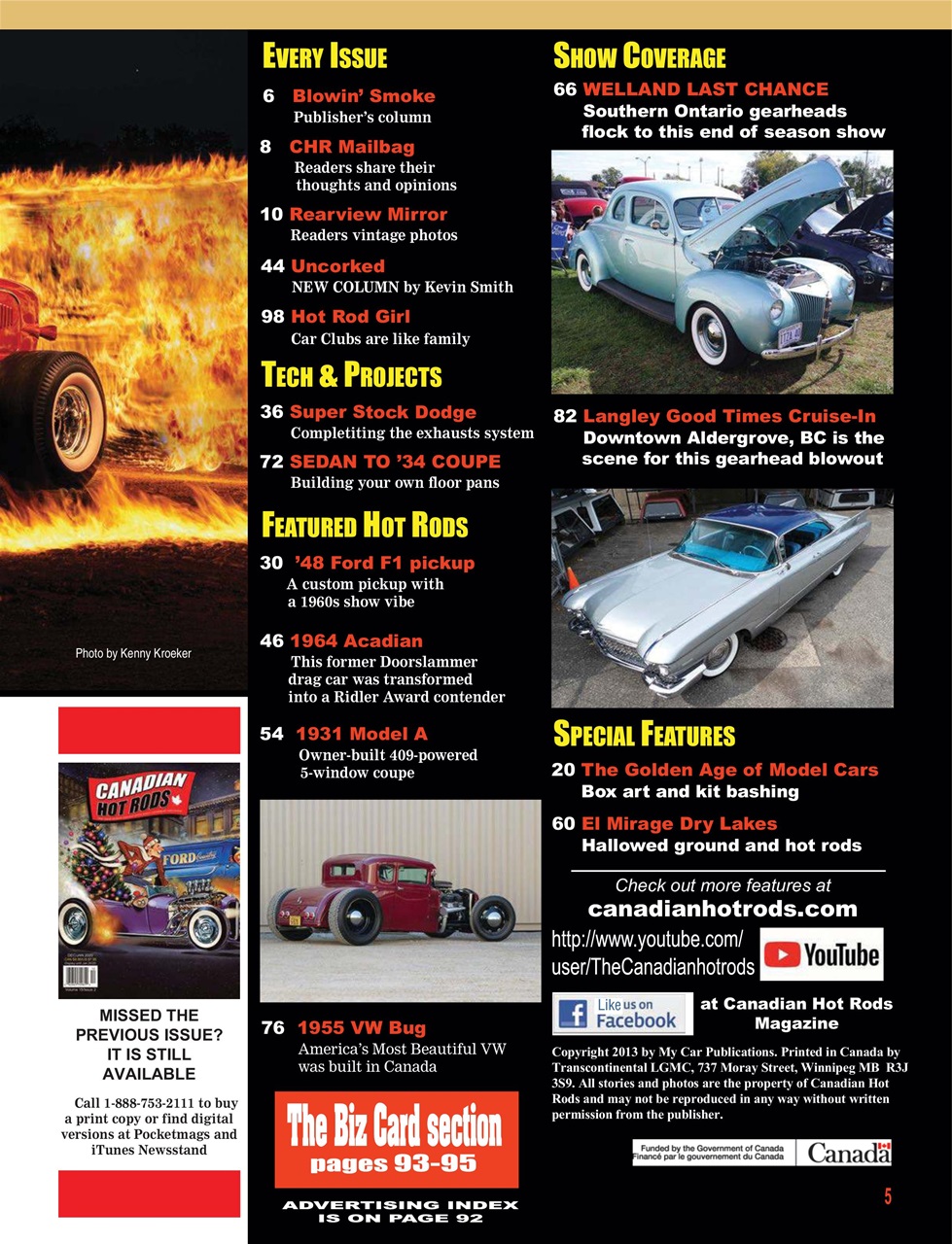 Canadian Hot Rods Magazine FEB MARCH 2020 Back Issue   0004 