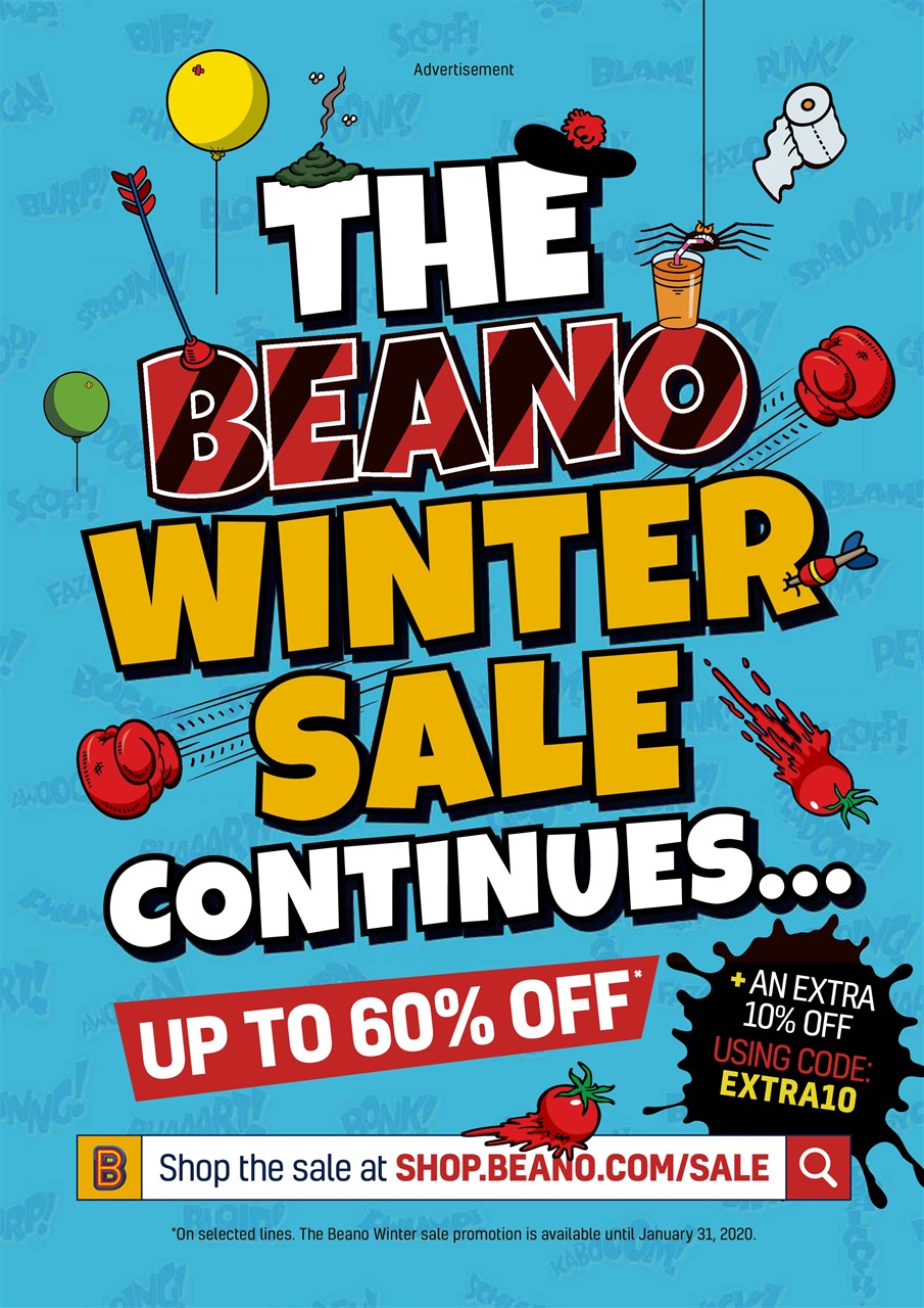 Beano Magazine 25/01/2020 Back Issue