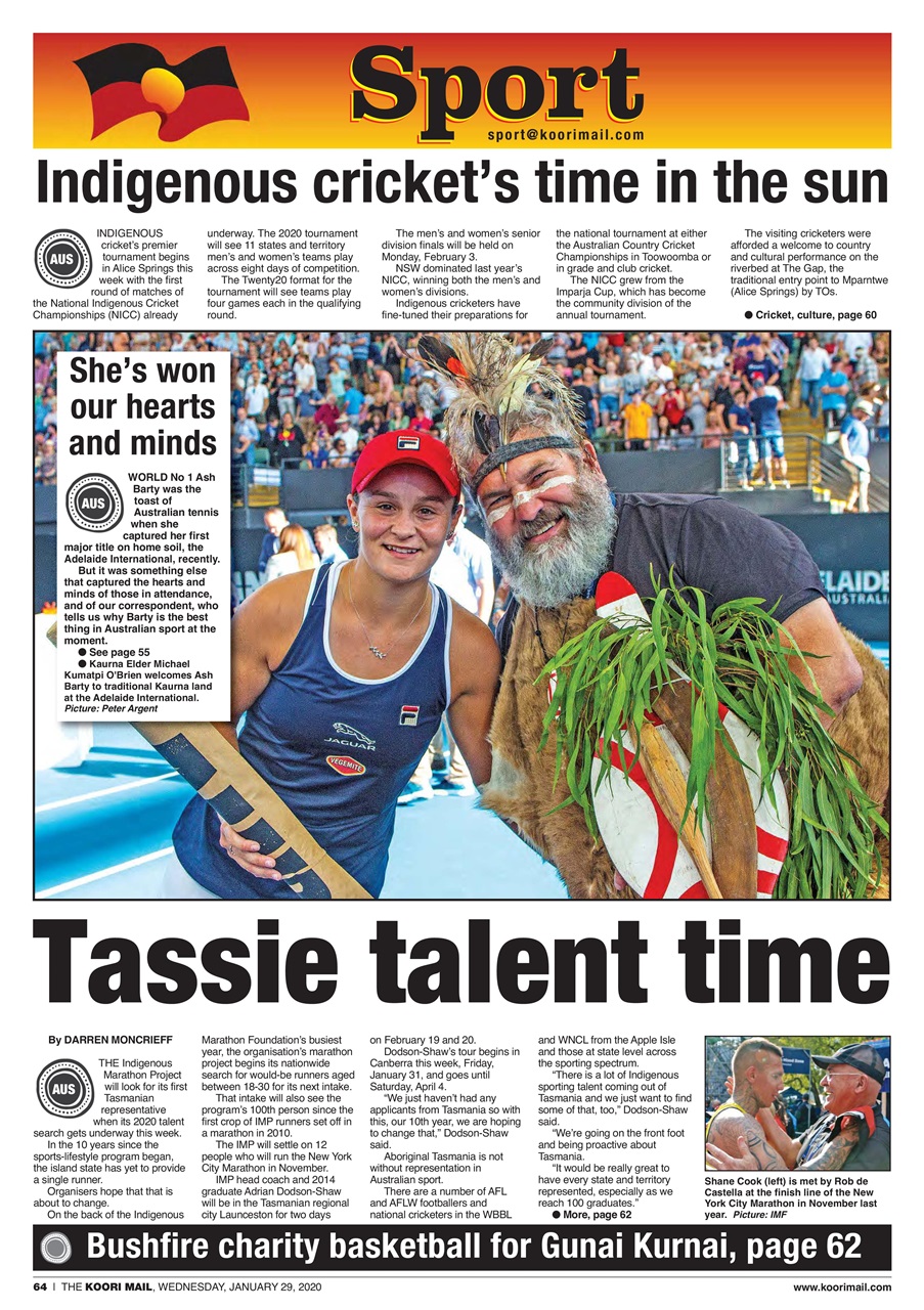 Koori Mail Magazine 29th January, 2020 Back Issue