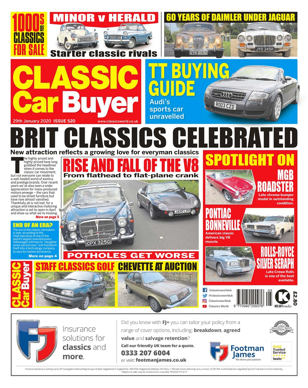 Classic Car Buyer Magazine 29/01/2020 Back Issue