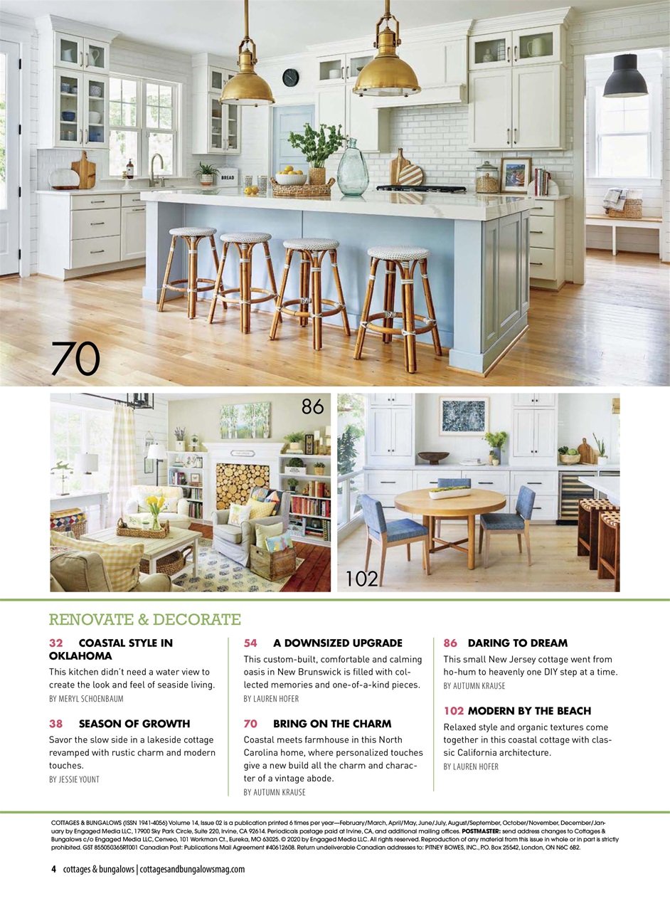 Cottages and Bungalows Magazine Apr/May 20 Back Issue