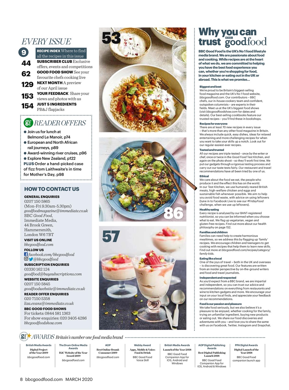 BBC Good Food Magazine - March 2020 Subscriptions | Pocketmags