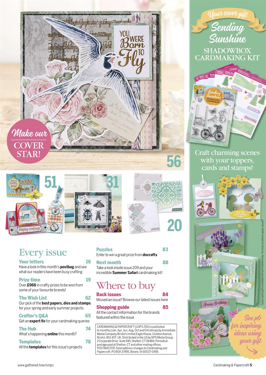 Cardmaking & Papercraft Magazine Subscriptions and May 2020 Issue