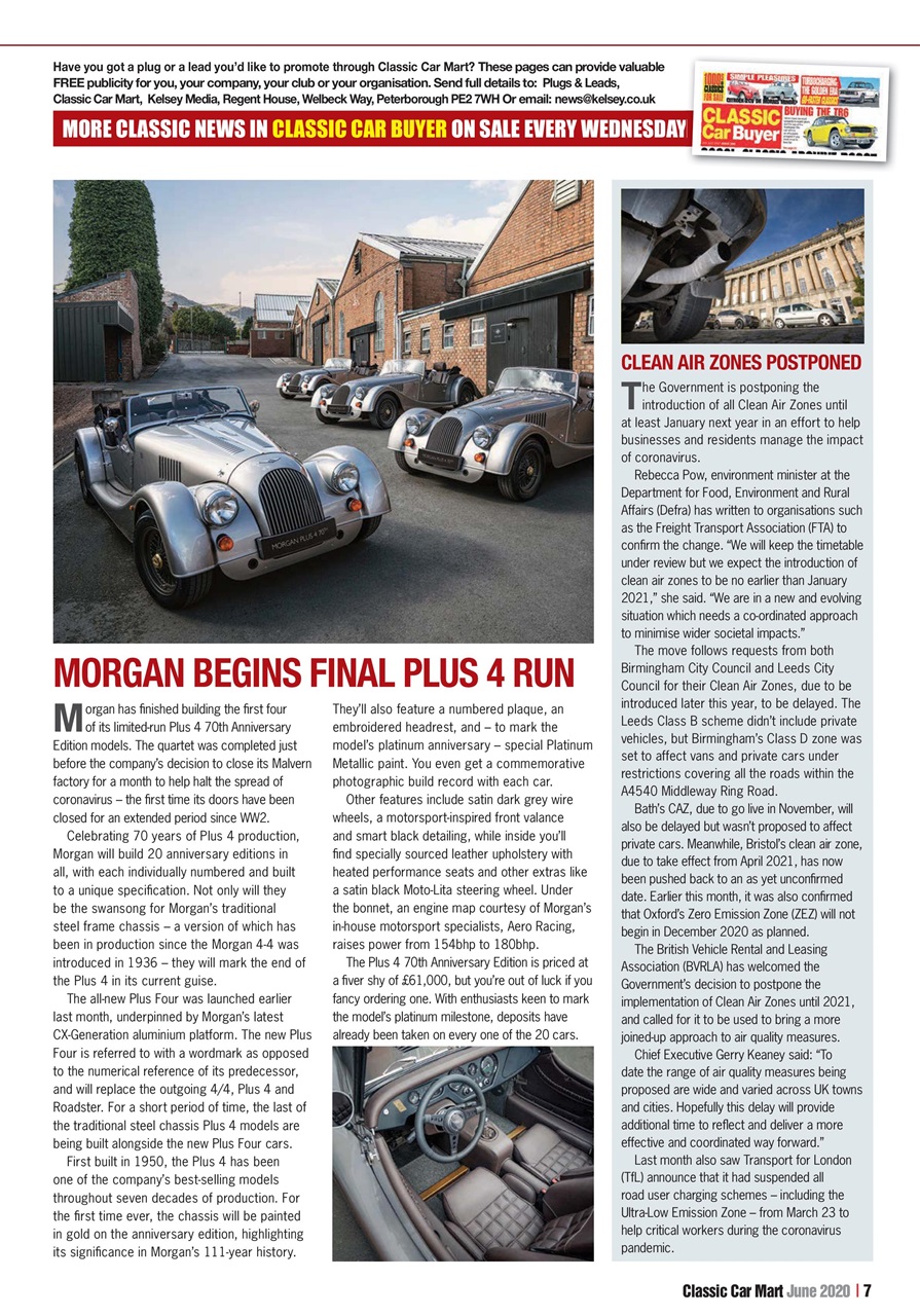 Classic Car Mart Magazine June 2020 Back Issue