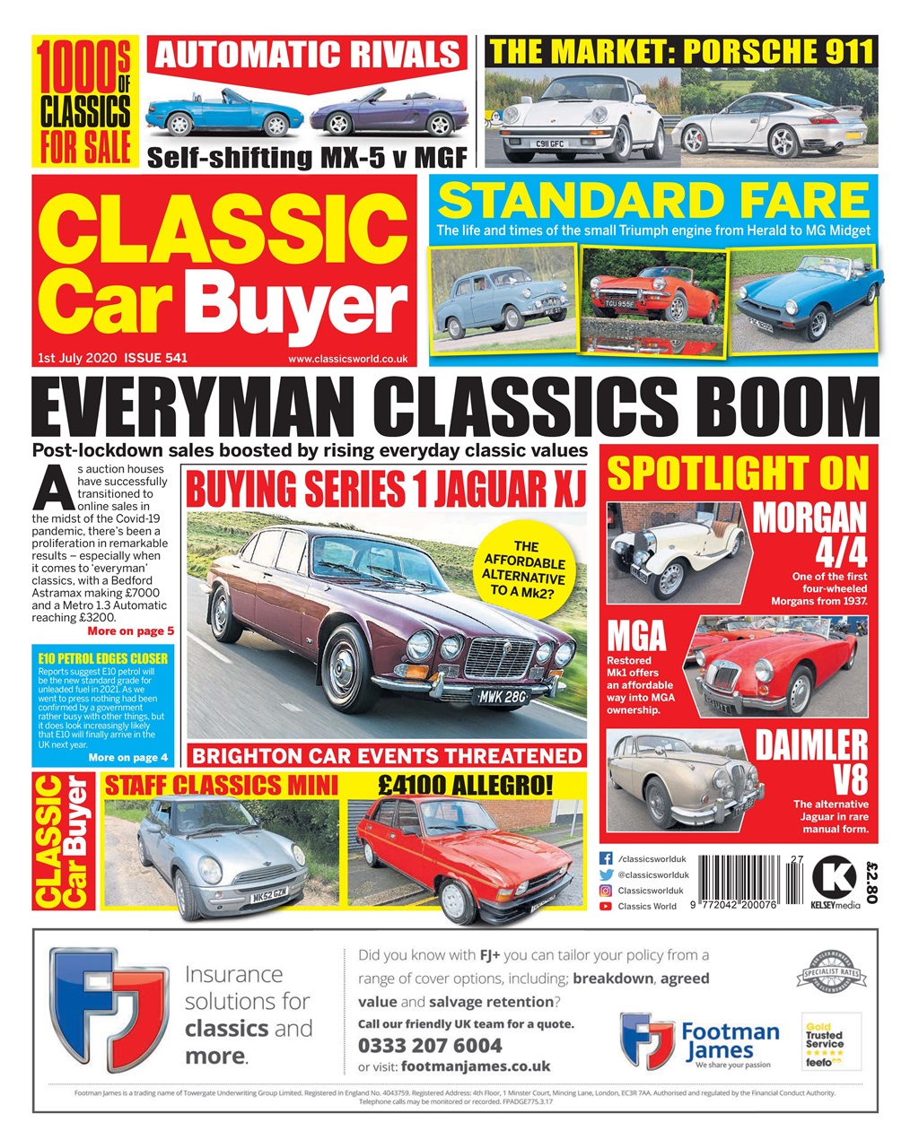 Classic Car Buyer Magazine 01/07/2020 Back Issue
