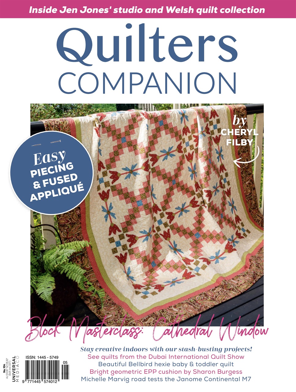 Quilters Companion Magazine issue 104 Back Issue