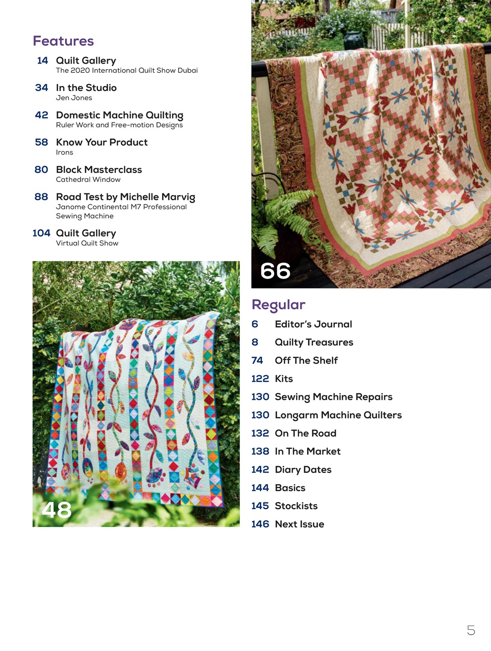 Quilters Companion Magazine issue 104 Back Issue