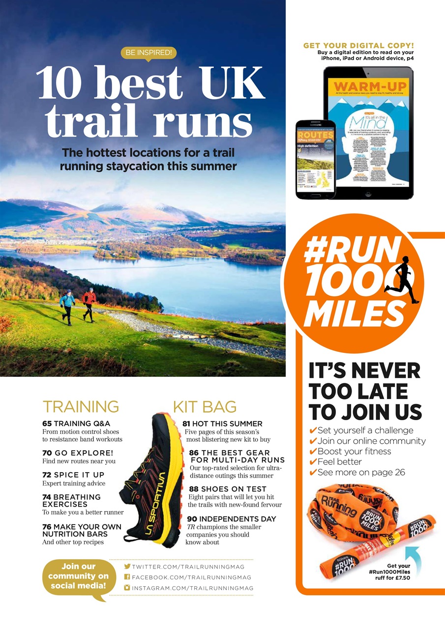 Trail Running Magazine August September 2020 Subscriptions | Pocketmags