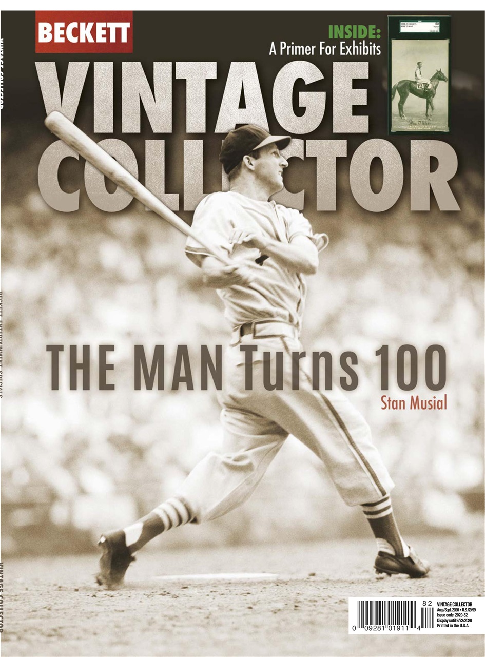 Beckett Vintage Collector Magazine Aug/Sep Back Issue