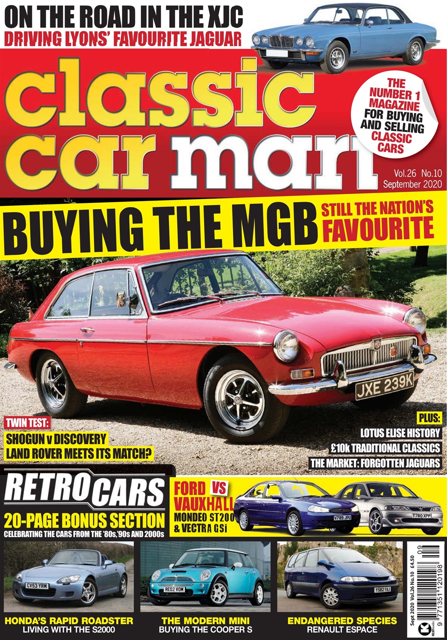 Classic Car Mart Magazine September 2020 Back Issue