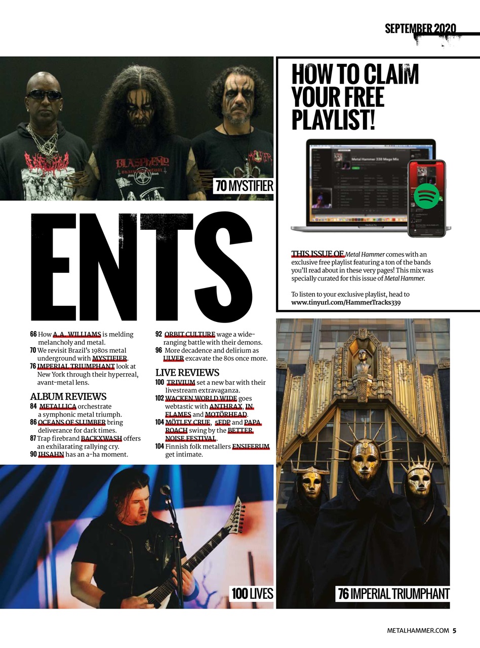 Metal Hammer Magazine Issue 339 Subscriptions Pocketmags