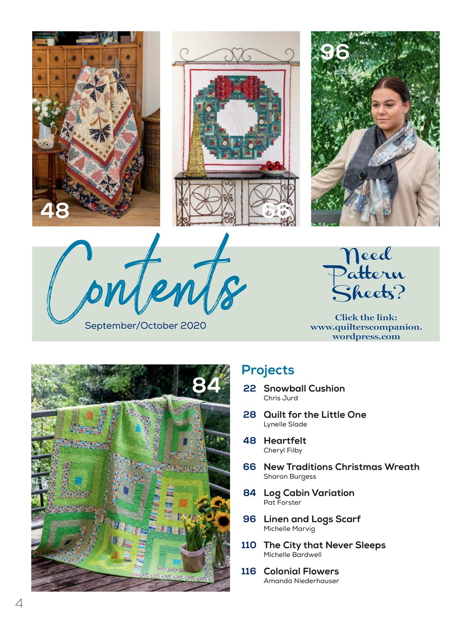 Quilters Companion Magazine issue 105 Back Issue