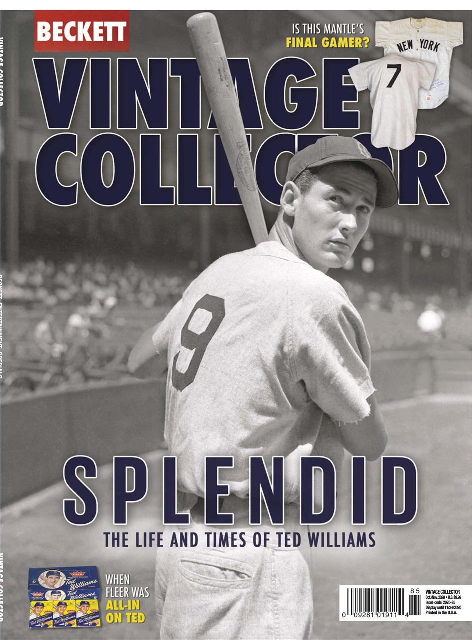thumbnail image 2 of Beckett Vintage Collector Price Guide Oct/Nov 2024 | Ted Williams Cover | Sports Cards Magazine 2 of 6