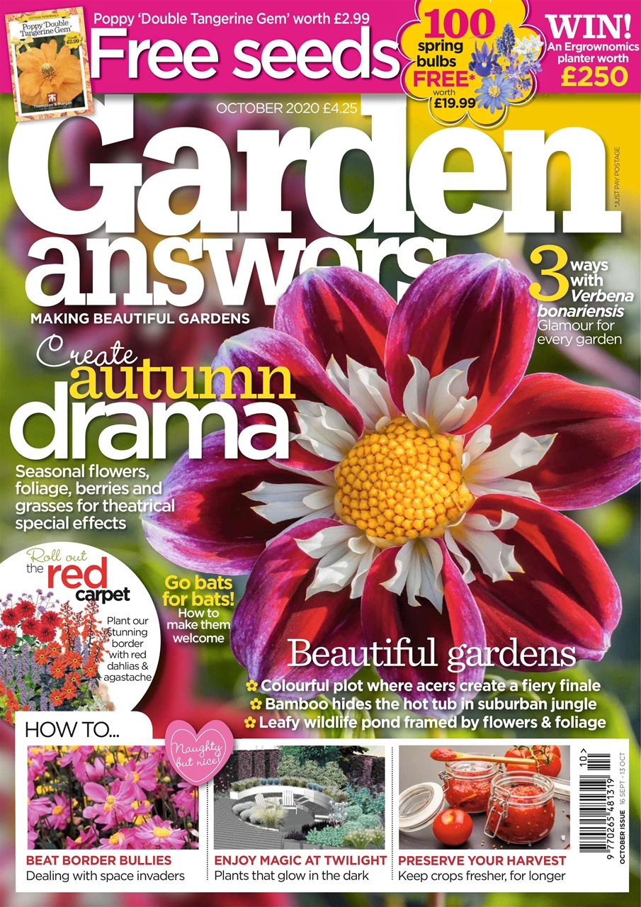 Garden Answers Magazine October 2020 Subscriptions Pocketmags