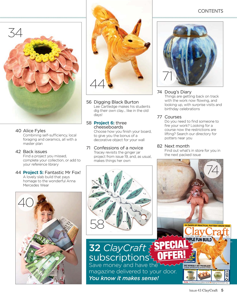 ClayCraft Magazine Issue 43 Back Issue
