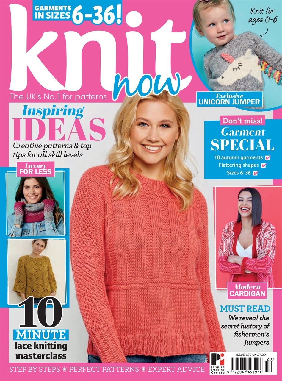 Knit Now Magazine - Knit Now 120 Back Issue