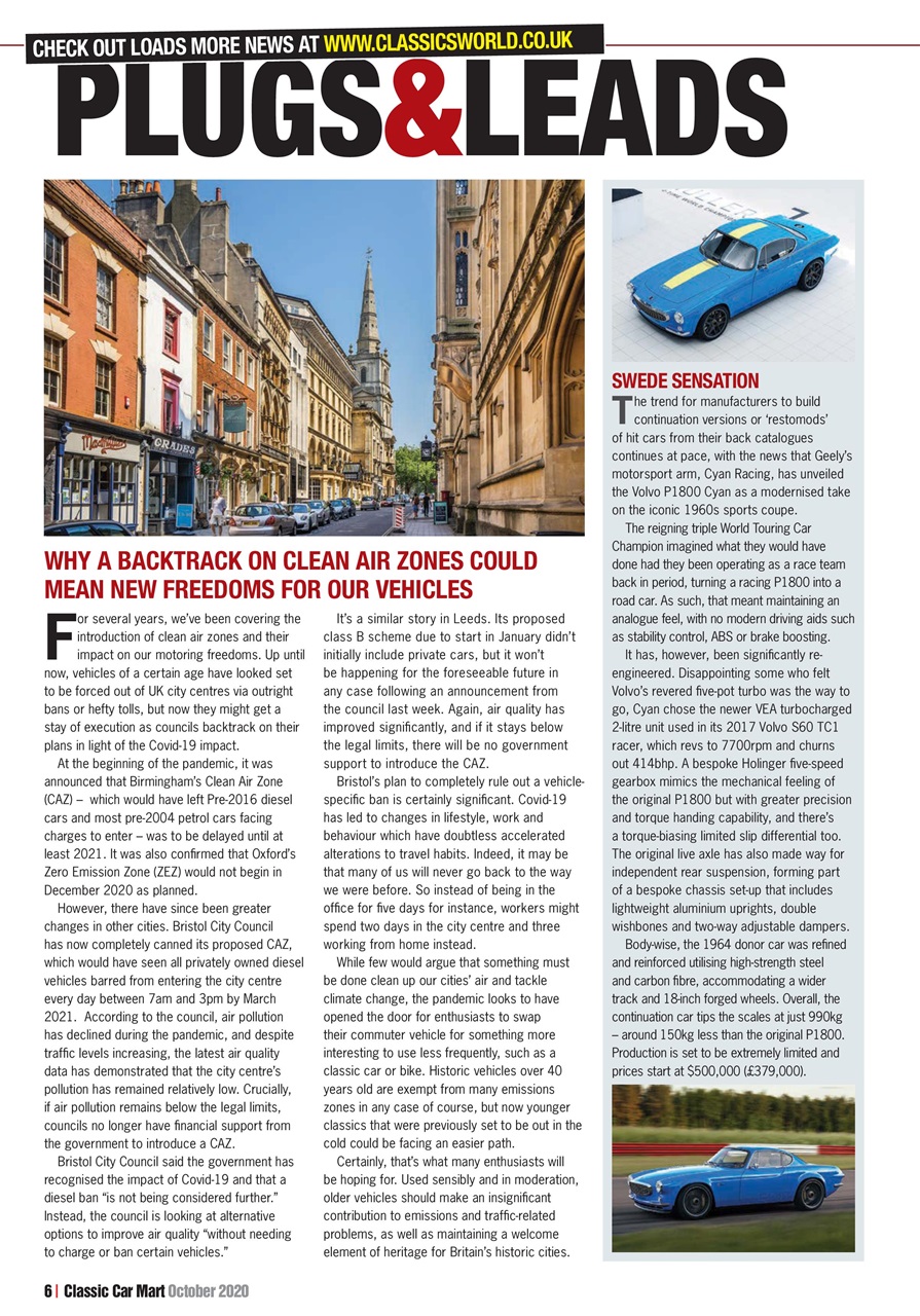 Classic Car Mart Magazine October 2020 Subscriptions Pocketmags