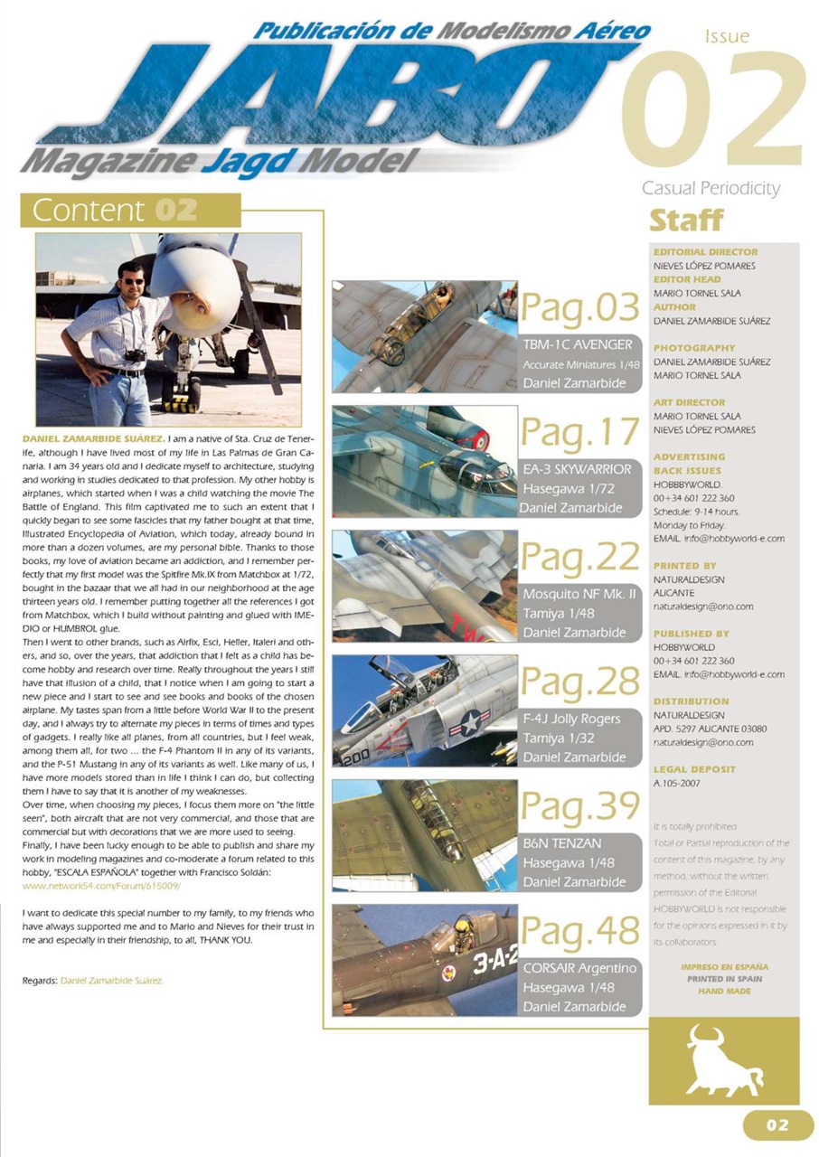 Jabo English Magazine JABO Dani Zamarbide Back Issue